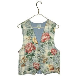Faith Mountain Company vintage‎ floral double sided sz medium womens